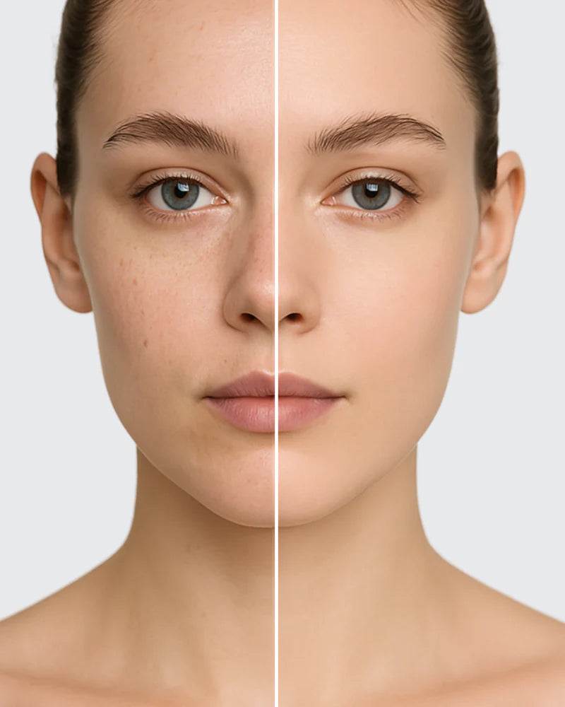 Luminous dolomite face powder